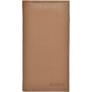 Leather Standard Register Checkbook Taupe